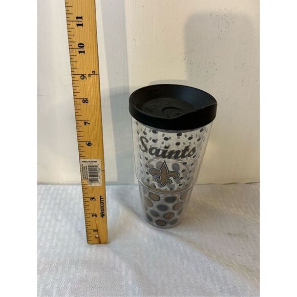 Tervis tumbler Saints lid dots 24 oz - Picture 1 of 3